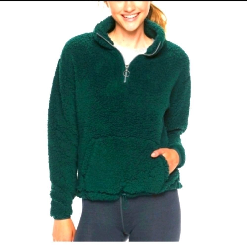 Women Super Cute Green Sherpa sz XXL